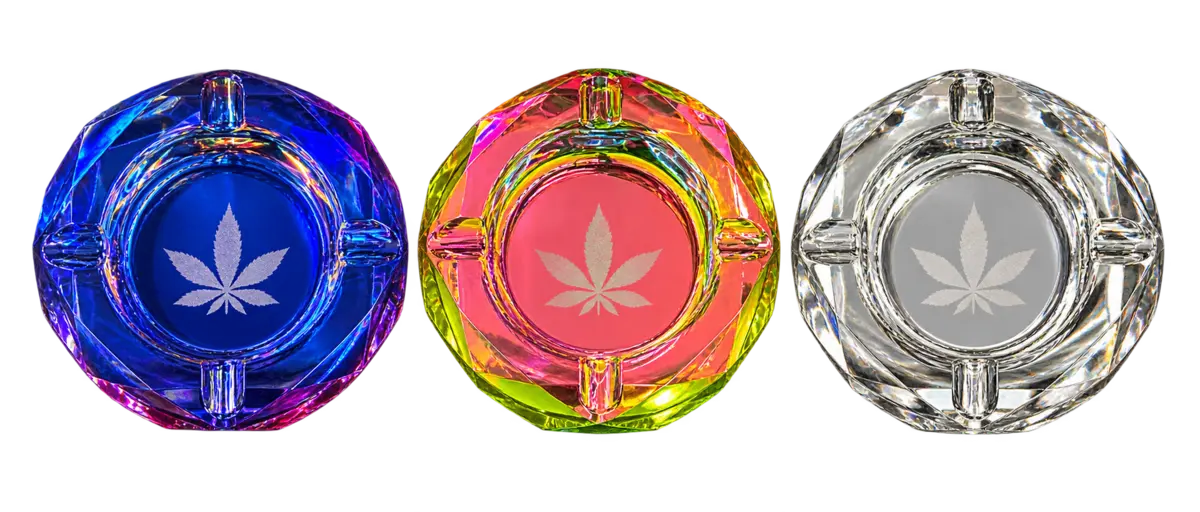 Colorful glass accessories