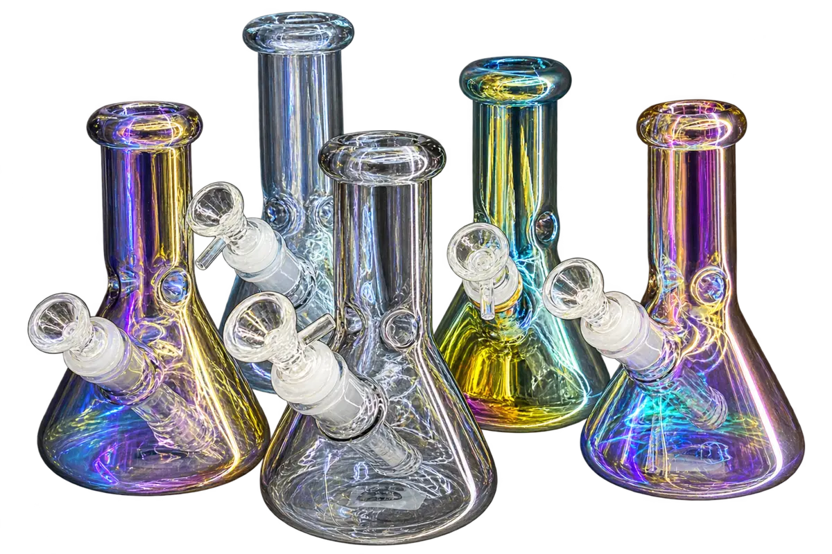 Color-shifting glass pieces