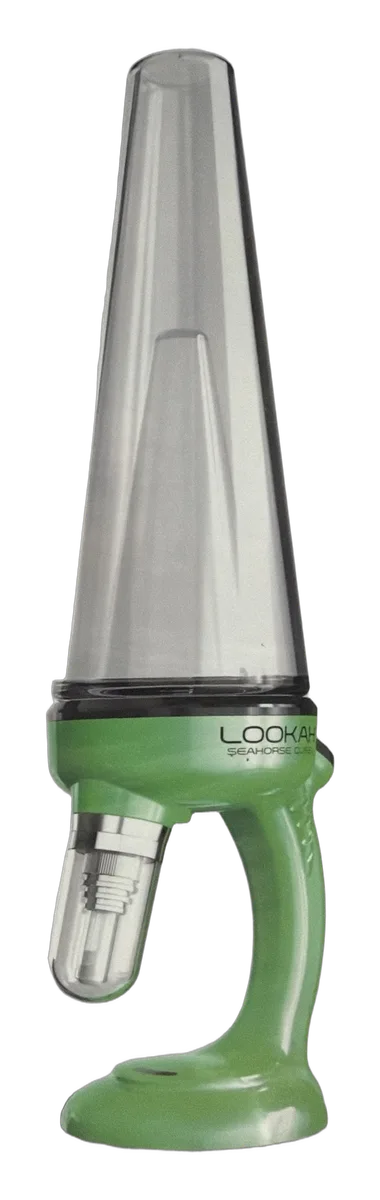 Lookah Seahorse Queen green electric concentrate rig with glass top