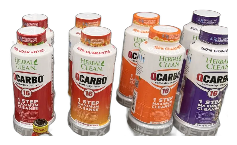 Herbal Clean QCarbo16 detox drinks in four flavors